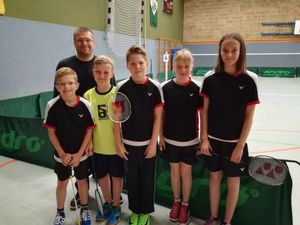 Die jüngsten Borker Badmintonspieler erfolgreich in Ascheberg